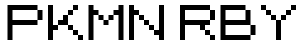 PKMN RBYGSC font preview